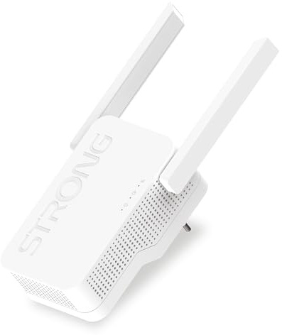 STRONG Wi-Fi 6 Repeater AX1800 - Highspeed WLAN Verstärker, Signalverstärker und Wi-Fi Booster - Maximale Geschwindigkeit, Reichweite und Zuverlässigkeit für Ihr Zuhause