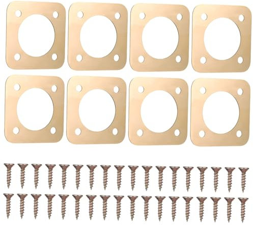 BUGUUYO 8stücke Vogelhaus Schutzkappe Aus Kupfer Für Hauslochschutz Gegen Prädatoren Einfache Mit Schrauben Für Effektiven Schutz