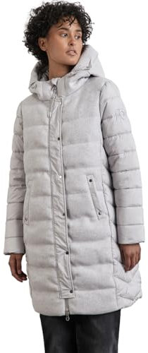 STREET ONE Damen A201976 Gefütterter Steppmantel, metallic Grey, 42