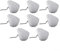 Cleanliness, Pack of 8 Microfiber Cloths for Vax, Viled, Neo, Moolan For Steam Mops