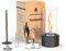 delemopure Premium Bio Ethanol Tischkamin mit Spirale Feuer für Indoor und Outdoor Garten Deko-Tischfeuer,Terrassenfeuer, Windlicht, Gartenfackel mit Tornado Flamme 30cm, ECO Packing
