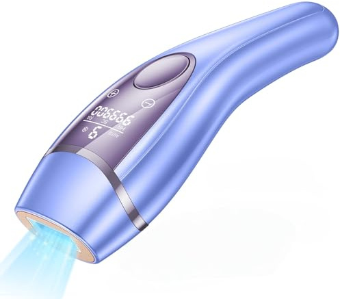 Epilatore Luce Pulsata con Ghiaccio, Epilatore Laser per Donna e Uomo, 9 Livelli di Energia, 3-in-1 Epilatore a Luce Pulsata Regolabile Adatto a Corpo Viso Ascelle Gambe