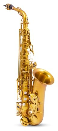 BetterSax Session Alto Saxophone Matte Dark Gold Finish â Hand-Crafted Professional Saxophone â Enhanced Tone, Projection & Ergonomics â Includes Professional Hand-Finished Mouthpiece