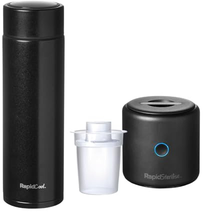 Nuby RapidCool & RapidSterilise Portable Bottle Making Kit, Black