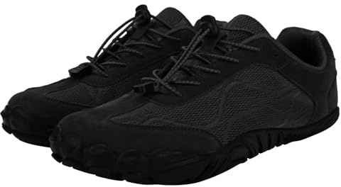 Barfotaskor herr lätta vattenskor stickade nätvattenskor snabbtorkande flexibel bred tå fitness träningsskor halkfria vandringssneakers simma barfota träningsskor för vardaglig komfort