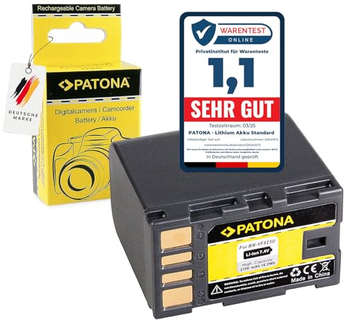 PATONA BN-VF823U Batteria 2190mAh per JVC GZ-MG130 GZ-MG175