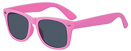 Outray Rubber Flexible Kids Polarized Sunglasses For Boys Girls Children Age 3-10 Years Old Pink