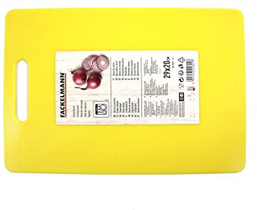 Fackelmann 521601 tagliere color giallo in PL 29x20