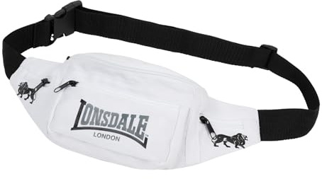 Lonsdale Unisex Hip Reisezubeh r Reiseg rtel, White/Black/Ash, Einheitsgröße EU