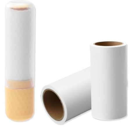 GGUFAY Rodillo Adhesivo Y 2 Rollos De Recambio, Rodillo Adhesivo Extra Pegajoso Para Quitar Pelusas Y Pelos De Animales De La Ropa, El Cabello, Los Pelos De Gato Y Perro