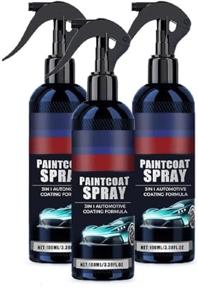 Spray di rivestimento ceramico for auto 3 in 1, lucidante for auto, agente rinnovante multifunzionale, spray di rivestimento for auto ad asciugatura rapida e lucida, spray di rivestimento antisporco a