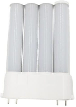 KJXP, Paket med 4, LED 4-stift horisontella lampor AC85-265V 2G10 GX10Q 10W | 48led-2835smd instickslampa(Cold white)
