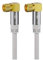 Goobay 70483 2m Satellitenkabel mit 90 Grad gewinkelten F-Stecker für DVB-S Receiver, 75 Ohm, Kabelinternet Modem, Router Weiß