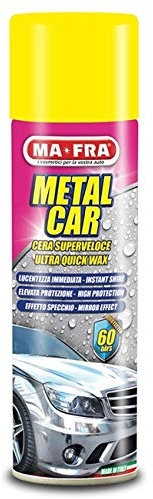 AV RICAMBI cera auto METAL CAR MA-FRA superveloce facile da utilizzare lucida effetto specchio spray 500ML