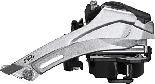 Shimano Tourney/TY FD-TY710 Tourney front mech, 7/8-speed double, top swing, dual pull, multi fit,Black