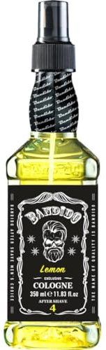Bandido Aftershave Herren Lemon 350ml Duftwasser Rasierwasser Männer, erfrischt kühlt langanhaltender Duft verhindert Rasurbrand Kolonya Pflege nach der Rasur (Lemon, 350ml)