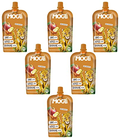 Mogli - Quetschi Apfel-Zimt - 120 g - 6er Pack