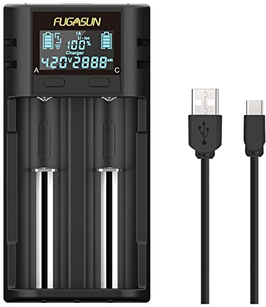 21750 21700 ladegerät,Intelligentes LCD 18650 Akku Ladegerät 21750 21700 Akku Ladegerät 18650 ladegerät für 20700 22700 26650 26700 14500 16340 (RCR123) Akkus mit PCB-Schutzplatine