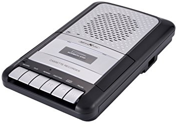 Reflexion CCR8014 - Grabadora portátil con grabación One Touch, AUX-IN, Conector para Auriculares, Conector de micrófono, 23,5 x 14 x 5 cm, Color Negro