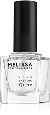 Melissa Smalto Unghie Lunga Durata - Long Lasting Qube 10 ml, Smalto Trasparente per Unghie Perfette