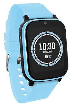one2track - Smartwatch Kinder - Connect Next Blau - Kinder Smartwatch mit GPS - Serverstandort Niederlande - SOS Taste - 4G Videoanrufe - Ab 6 Jahren - Eltern App - Integrierte SIM Karte