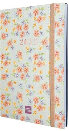 Finocam - Terminkalender Dotted 16 Monate 2024 2025 Horizontale Wochenansicht September 2024 - Dezember 2025 (16 Monate) Bloom International