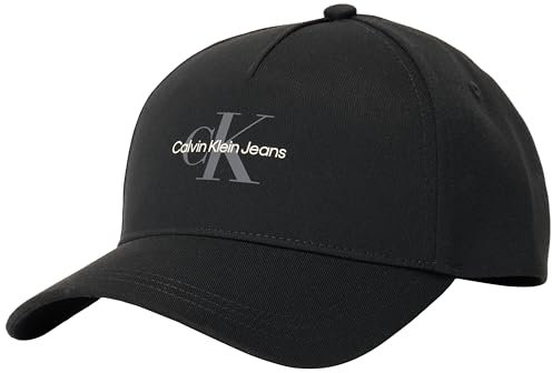 Calvin Klein Damen Mono Logo Print Cap K60K613056 Verschluss, Black (Black), OS
