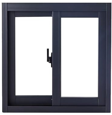 Finestra di ricambio in lega di alluminio con telaio a ghigliottina per isolamento acustico persiane per cucina bagno caffè nero 40 x 80 cm