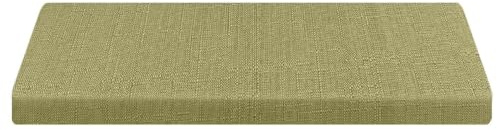 Cojín para banco de exterior de 48 x 16 y 48 x 18 pulgadas, cojín antideslizante para muebles de patio con funda extraíble, cojín de asiento para sofá de jardín, verde hierba, 45 x 18 x 2 pulgadas