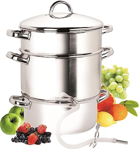 Cook N Home NC-00256 11-Quart Stainless-Steel Juicer Steamer
