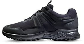 Mammut Ultimate Pro Low GTX Women | Wanderschuhe für Damen, Wasserdichte Sportschuhe für Outdoor, Gore-tex Schuhe, Trekkingschuhe für Leichte Wanderungen, Bergschuhe | Schwarz, 5.5