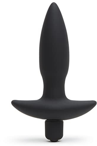 Lovehoney Butt Tingler Vibrating Butt Plug | 3.5 Inch Male Sex Toy | 7 Vibration Patterns & 3 Speeds | Anal Plug Vibrator for Men & Women | Silicone Prostate Massager | Couples Adult Toys Game | Black