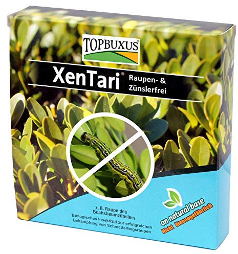 TOPBUXUS XenTari - 30gr - Gegen den Buchsbaumzünsler - Biologisch - Sicher für Bienen und Vögel.