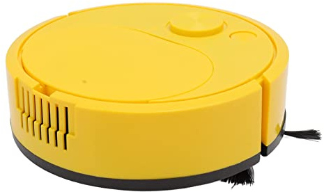 Robotdammsugare, Minirobotdammsugare, Multifunktionell USB-laddning Smart Soprobot, Daglig Rengöring, för Trägolv Kakelmatta (Gul)