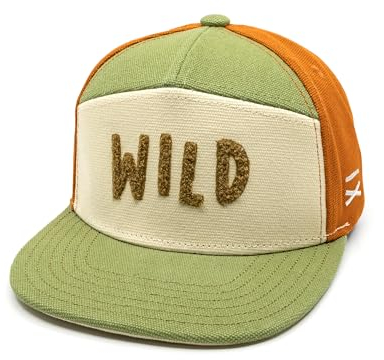 Hand und Feuer Snapback Cap Kinder Wild Retro Braun Canvas L
