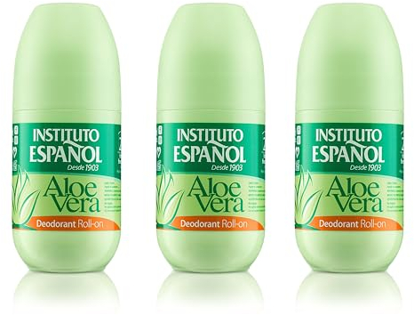 Instituto Español Deo Roll-On, Schützender Deoroller, Pflegendes Deodorant mit Aloe Vera, Anti-Transpirant mit langanhaltendem Schutz ohne Alkohol, set 225ml