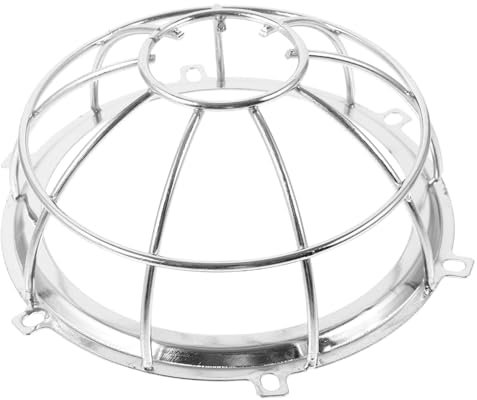 OSALADI Schutzabdeckung des Rauchsensors Sprinklerkäfig spülen Brenner brandfluchthaube flammschutzhaube Feuersprinklerschutz Schutz vor Sprinkleranlagen Rostfreier Stahl Silver