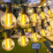 Guirlandes lumineuses solaires pour l'extérieur : G40 50ft Led Blub - 15M Solar Garden Lights Remote Controlled Lights for Outdoor Gazebo - Balcony Parties Patio Patio Wedding
