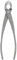 Pruning Shear Branch Cutter, Concave Scissors for Trimming Bonsai Trees. Removes Branches, Spherical Cuts with Comfortable Grip Rugged Carbon Steel Gardening Tool