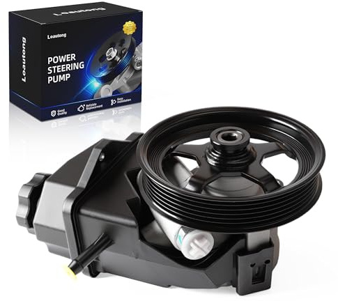 Loautong Power Steering Pump with Pulley, 2006-2011 for Chevy Impala, 2006-2007 for Chevy Monte Carlo, V6 3.5L/3.9L, Replace 20-69989, 2069989, 63139N, 88964571, 15267585