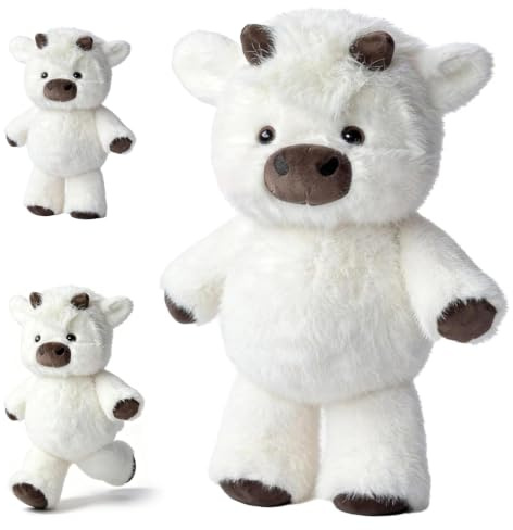 Animal En Peluche De Vache, Peluche Qui Court, Jouet en Peluche Vache des Highlands, Vache Highland Jouet, Vache Highland Cow Plush, Jouet en Peluche Highland Cow, Cadeaux pour Amis Famille (B)