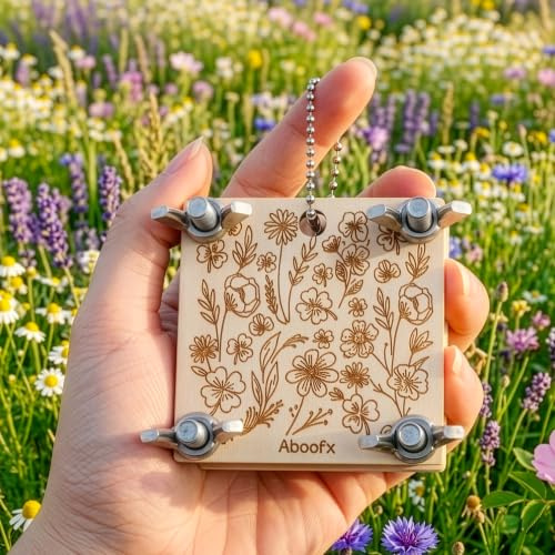 Aboofx Mini Flower Press Kit for Small Flowers Drying, Micro Flower Press | Portable Pocket Flower Press for Travel, Outdoor, DIY Crafts, Bookmark, Pressed Flower Art for Nature Lover
