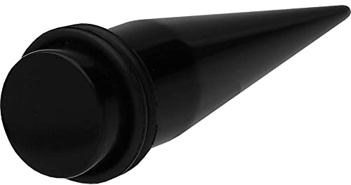 PIERCINGLINE Acryl Dehnstab SCHWARZ Piercing Ohr Expander 12 mm