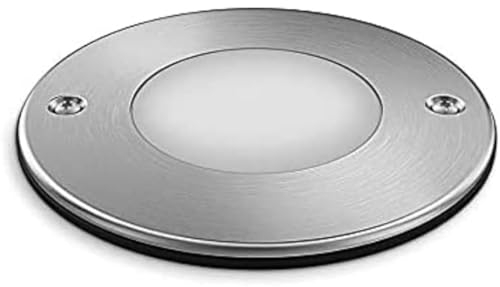 Philips MyGarden Moss - Foco empotrable LED, LED integrado, iluminación exterior, 3 W, acero inoxidable