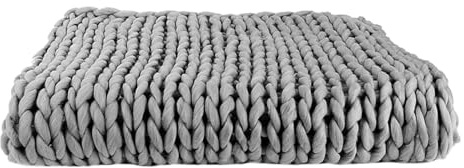 HOME DECO FACTORY - TX8007, Manta de Acrílico Suave y Confortable, Diseñada para Sofá o Cama, Efecto Acogedor, Dimensiones 120x150 cm, Color Gris, Talla Única