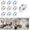 INHDBOX Mini LED Einbaustrahler Set, 10X 1W Kaltweiss Deckeneinbaustrahler Schwenkbar COB Deckenspots Aluminium für Weinschrank Schrank Küche Wohnzimmer