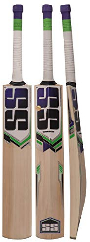 SS Kashmir Willow Leather Ball Cricket Bat, Exclusive Cricket Bat for Adult Full Size with Full Protection Cover (Magnet)