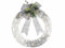 Gruppo Maruccia - Ghirlanda Natalizia da Porta Effetto Neve con Rametti, Bacche e Led - Ghirlanda di Natale Luminosa a Batterie - Diametro 46 Cm