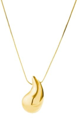 Clataly Water Drop Pendant Collana Dupes Teardrop Collane Orecchini Gioielli di Modo Collane per le Donne e le Ragazze (Collana d'oro)