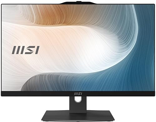 MSI Modern AM242TP AIO Desktop: 23.8 FHD, Intel Core 7-150U, 32GB Memory, 1TB M.2 NVMe SSD, Windows 11 Home: Black 1M-1093US